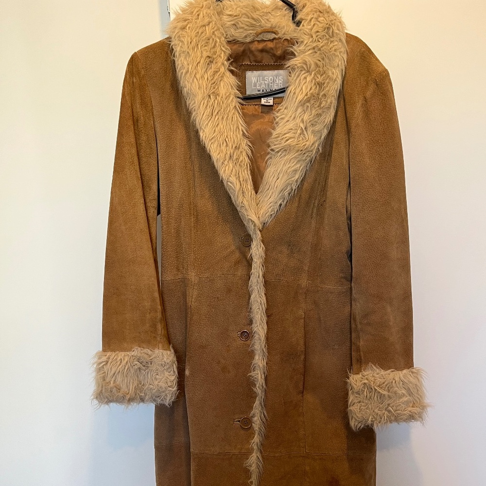 70s vintage style leather coat